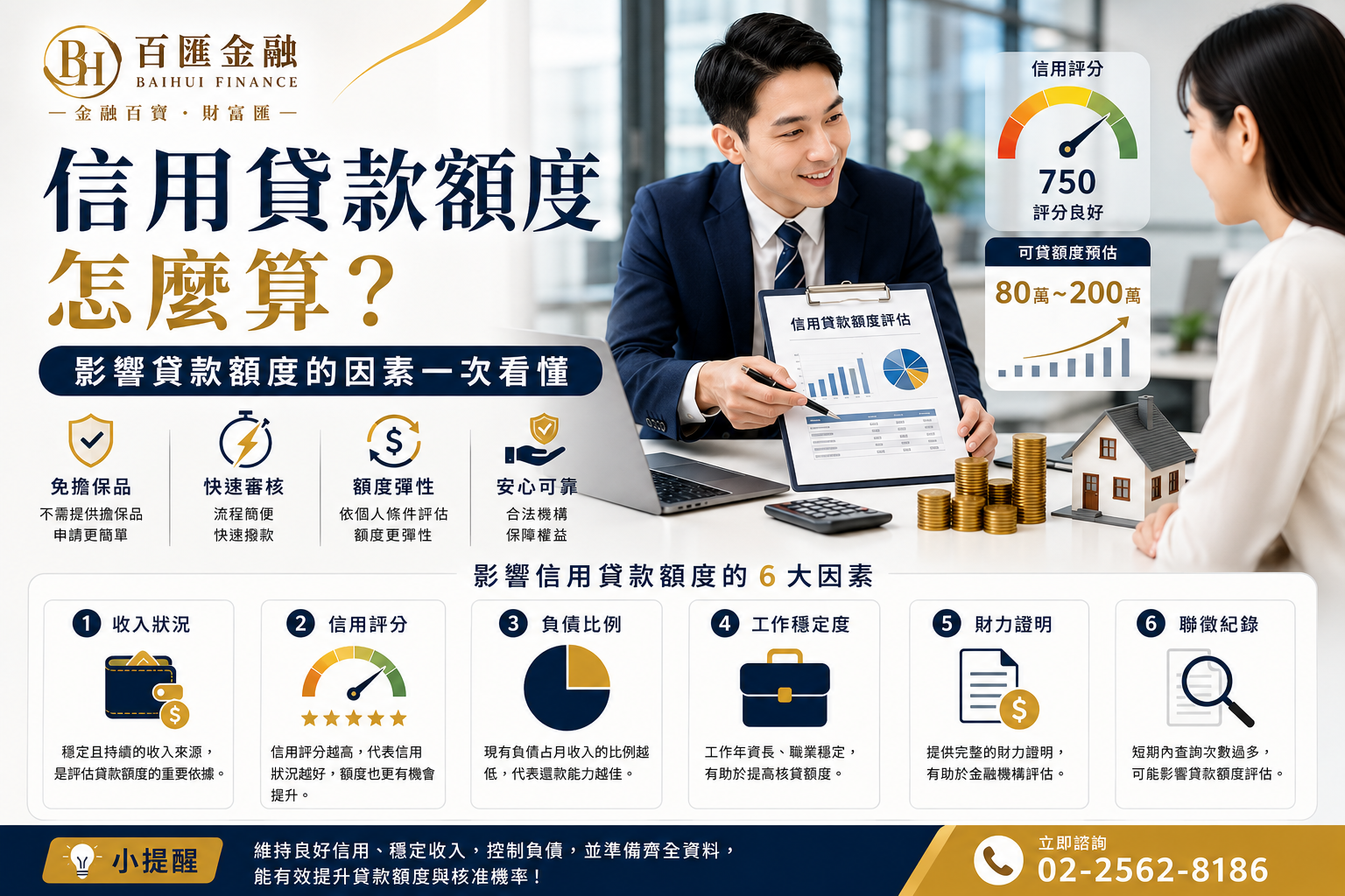 信用貸款額度怎麼算？影響貸款額度的因素一次看懂